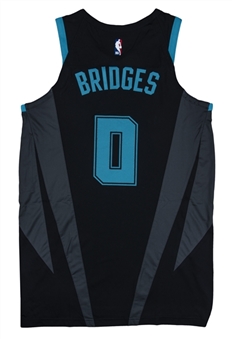 2018 Miles Bridges Game Used Charlotte Hornets Alternate Jersey Used on 11/19/18 (MeiGray)